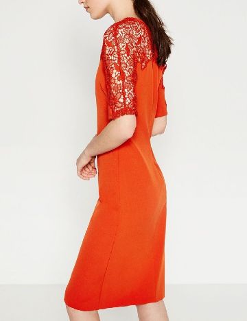 Rochie scurta Zara, portocaliu