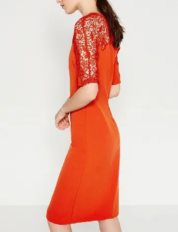 Rochie scurta Zara, portocaliu Portocaliu