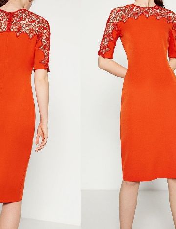 Rochie scurta Zara, portocaliu