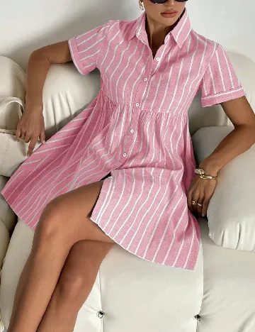Rochie scurta SHEIN, roz Roz