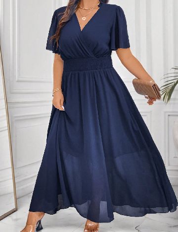 Rochie lunga SHEIN CURVE, bleumarin