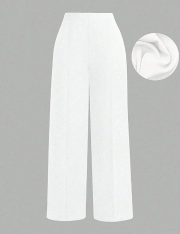 Pantaloni SHEIN CURVE, alb