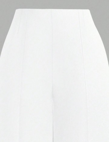 Pantaloni SHEIN CURVE, alb