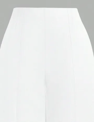 Pantaloni SHEIN CURVE, alb Alb
