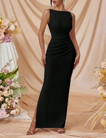 Rochie lunga ADYCE, negru Negru