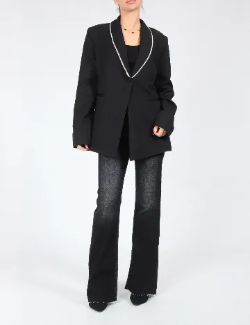 Sacou SHEIN, negru Negru