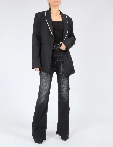 Sacou SHEIN, negru Negru