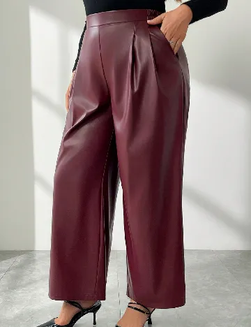 Pantaloni SHEIN CURVE, pruna Mov