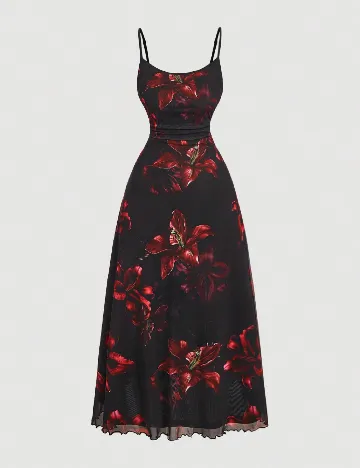 Rochie lunga SHEIN CURVE, negru Negru