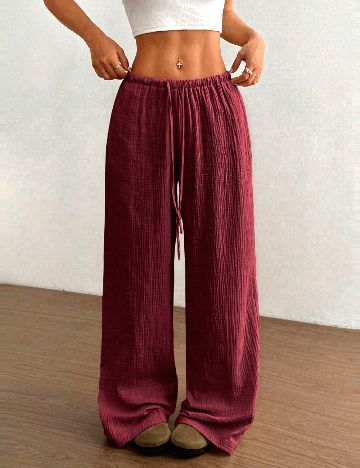 Pantaloni SHEIN, grena