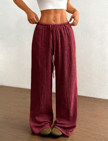 Pantaloni SHEIN, grena Rosu