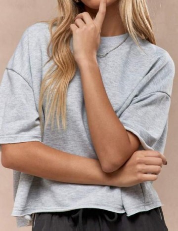 Tricou Missguided, gri
