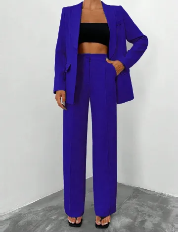 Costum SHEIN, albastru Albastru