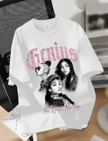Tricou SHEIN, alb Alb