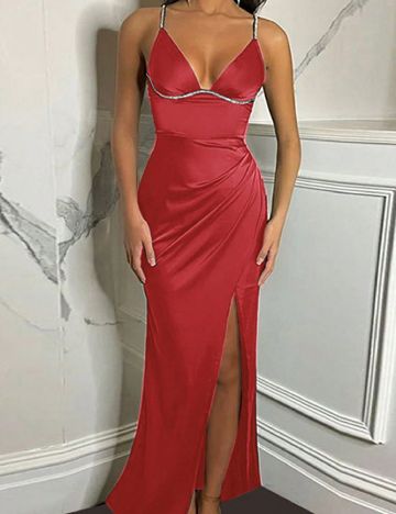 Rochie lunga SHEIN, rosu