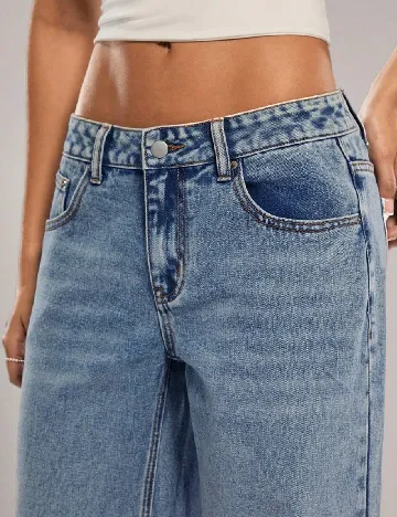 Blugi Forever 21, albastru Albastru
