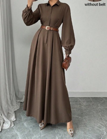 Rochie lunga SHEIN, maro