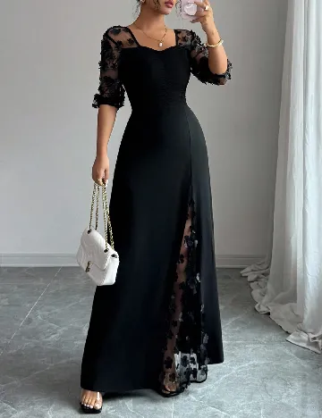 Rochie lunga SHEIN, negru Negru