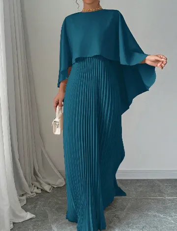 Rochie lunga SHEIN, turcoaz Albastru