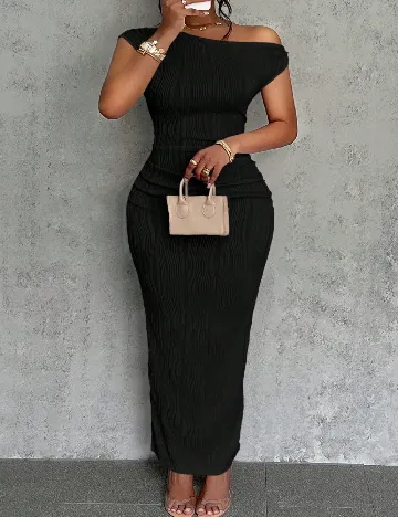 Rochie lunga SHEIN CURVE, negru Negru