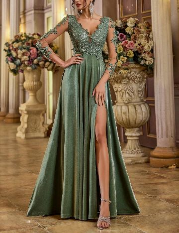 Rochie lunga SHEIN, verde