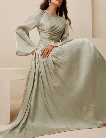 Rochie lunga Anewsta, verde