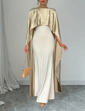 Rochie lunga SHEIN, crem Crem