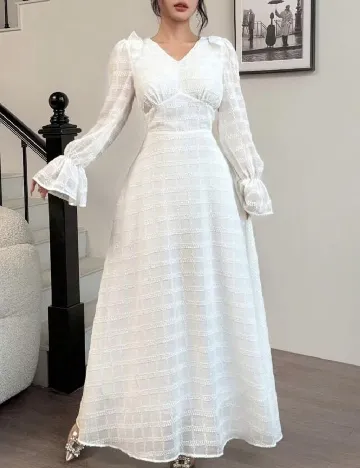 Rochie lunga SHEIN, alb Alb