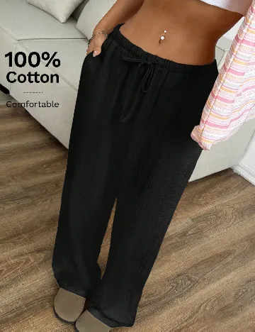 Pantaloni SHEIN, negru Negru