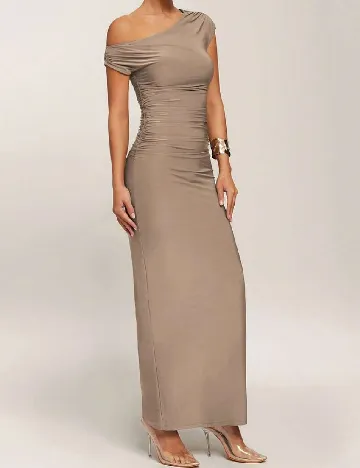 Rochie lunga Silquee, gri Gri