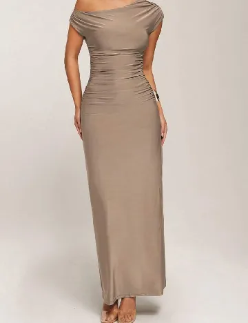 Rochie lunga Silquee, gri Gri