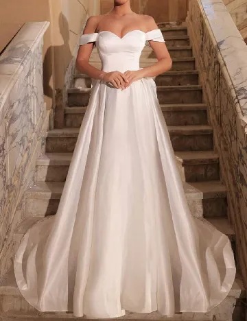 Rochie lunga SHEIN, alb Alb