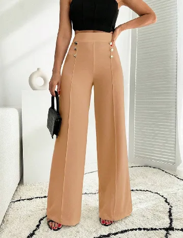 Pantaloni SHEIN, maro deschis Maro
