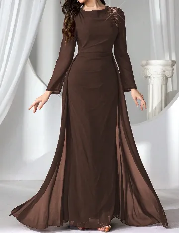 Rochie lunga SHEIN, maro Maro