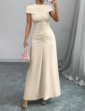 Rochie lunga SHEIN, crem Crem