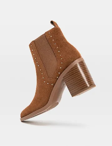 Botine Stradivarius, maro Maro