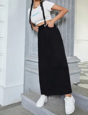 Fusta SHEIN, negru Negru