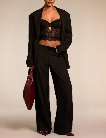 Pantaloni SHEIN, negru Negru