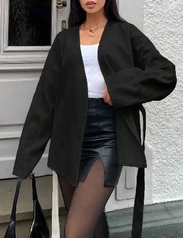 Palton SHEIN, negru Negru