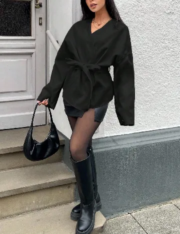 Palton SHEIN, negru Negru