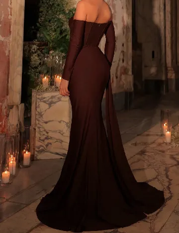 Rochie lunga SHEIN, maro Maro