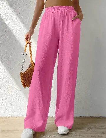 Pantaloni SHEIN, roz Roz