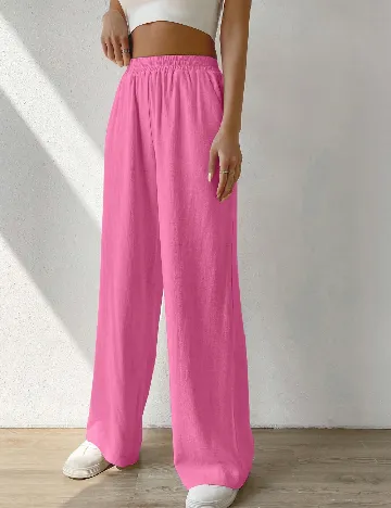 Pantaloni SHEIN, roz Roz