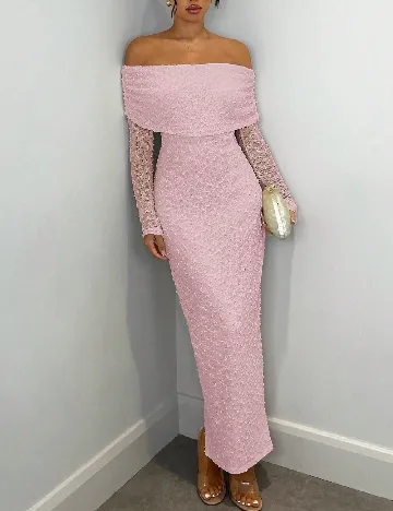 Rochie lunga SHEIN, roz Roz