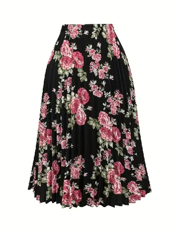 Fusta SHEIN, floral print Floral print