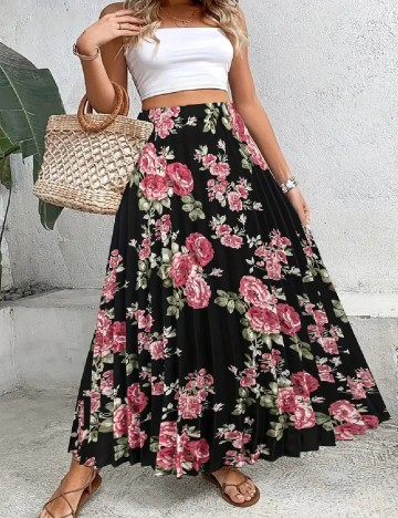 Fusta SHEIN, floral print