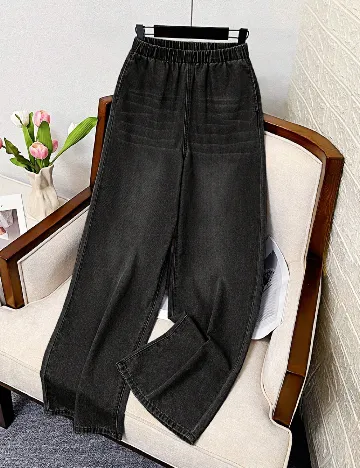 Blugi Shein Kids, negru Negru