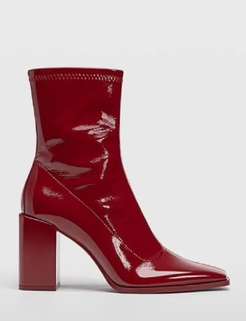 Botine Stradivarius, visiniu