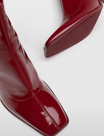 Botine Stradivarius, visiniu