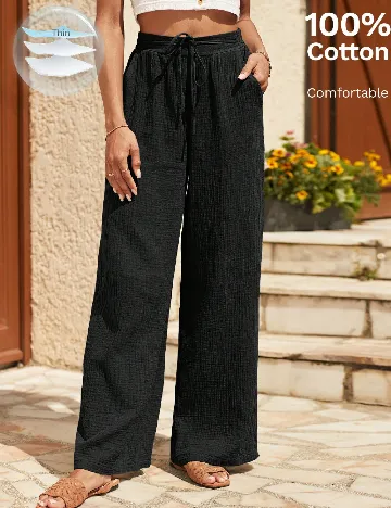 Pantaloni SHEIN, negru Negru